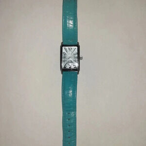 HAMILTON-Ardmore H114110-Analog Wristwatch-Rare Silver Blue Dial/Blue Strap-EX